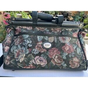 1990s American Tourister Floral Tapestry Carry On Bag Grandmacore
